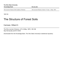 The Structure of Forest Soils - Knowledge Bank
