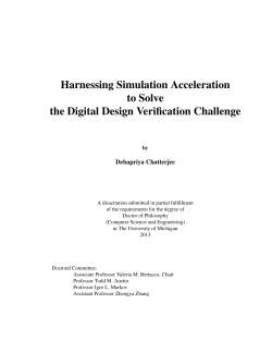 Harnessing Simulation Acceleration to Solve the Digital