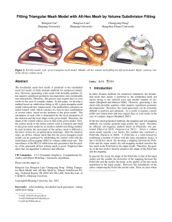 Filling Triangular Mesh Model with All