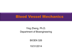 Blood Vessel Mechanics