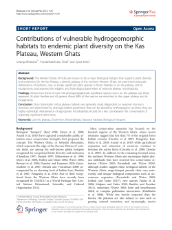 Contributions of vulnerable hydrogeomorphic habitats to endemic
