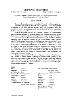 kernewek dre lyther - Kesva An Taves Kernewek