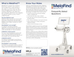 MelaFind Brochure