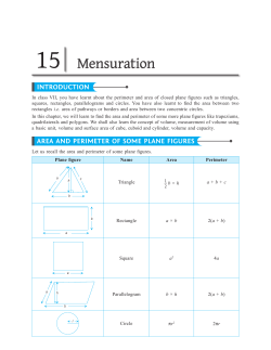 Mensuration - I Love Maths