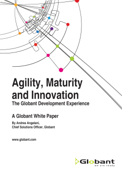 Agility, Maturity and Innovation