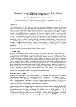 Advancements in microbial polysaccharides research for frozen