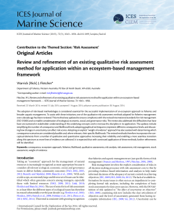 Review and refinement of an existing qualitative risk assessment