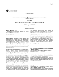 Page 1 1 of 1 DOCUMENT NED COMER, ET AL