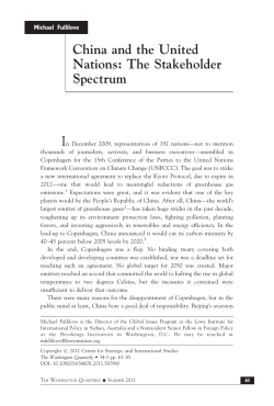 China and the United Nations: The Stakeholder