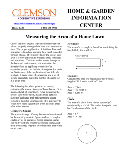Measuring a Lawn