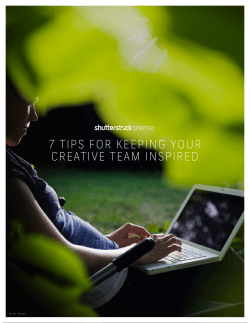 7 tips for keeping your creative team inspired