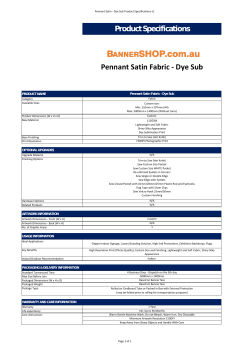 Pennant Satin Fabric - Dye Sub