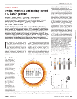 Design, Synthesis and Testing Towards a 57