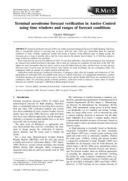 Terminal aerodrome forecast verification in Austro Control using