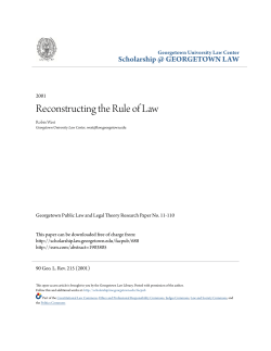 Reconstructing the Rule of Law