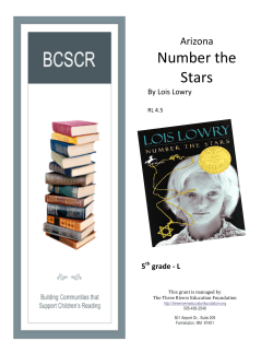 Number the Stars - BCSCR - Three Rivers Education Foundation