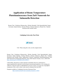 Application of Room Temperature Photoluminescence