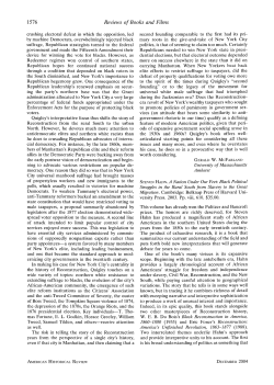 Steven Hahn. A Nation Under Our Feet: Black Political Struggles in