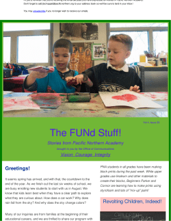 The FUNd Stuff! - Pacific Northern Academy