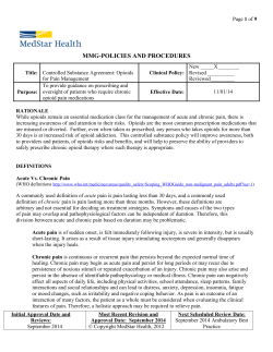Controlled Substance (narcotics) Agreement
