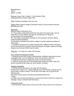 1. Paul Revere`s Ride