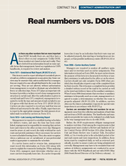 Real numbers vs. DOIS
