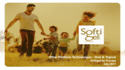 Softigel other platform technologies