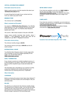 1GB Mobile BB Plan - Nov 2013