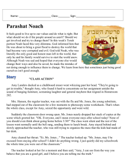 Parashat Noach - Yeshivat He`Atid