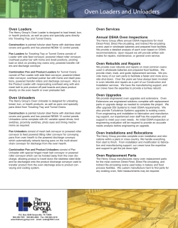 Oven Loaders and Unloaders
