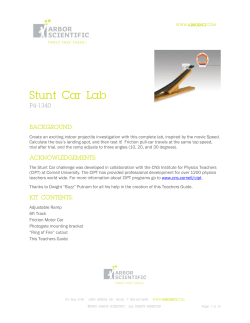 Stunt Car Lab - Arbor Scientific
