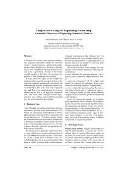 Compression of Large 3D Engineering Models using Automatic