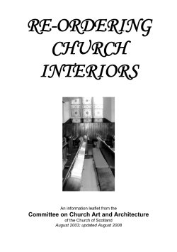 Re-ordering church interiors