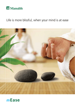 Life is more blissful, when your mind is at ease