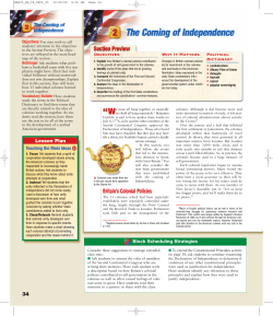 The Coming of Independence