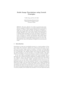 Stable Image Descriptions using Gestalt Principles