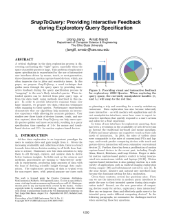 SnapToQuery: Providing Interactive Feedback during Exploratory