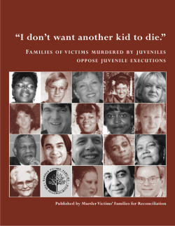 I don`t want another kid to die.