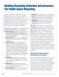 Building Recycling Collection Infrastructure For Public Space