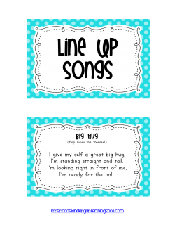 Line Up Songs - JulieKozisek
