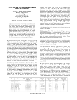 Lightcurve analysis of an unbiased sample of
