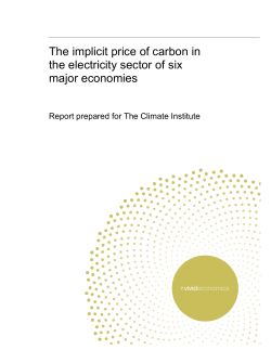The Implicit Price of Carbon