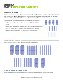 Parent Tips - Enterprise Charter School