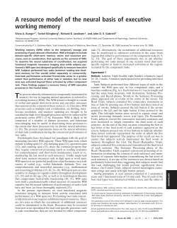 A resource model of the neural basis