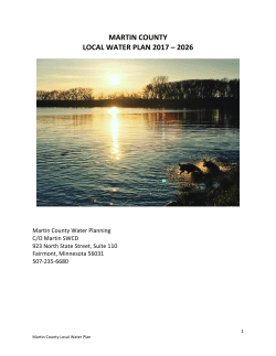 Martin County Local Water Plan