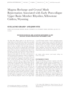 Magma Recharge and Crystal Mush