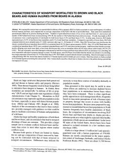 Human Injuries from Bears in Alaska