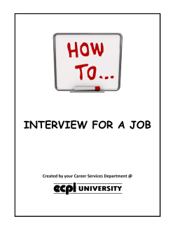 interview for a job