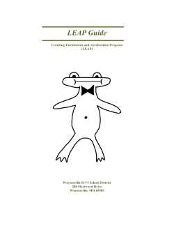 LEAP Guide - Waynesville R