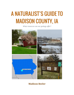 Madison Beeler, Naturalist programs